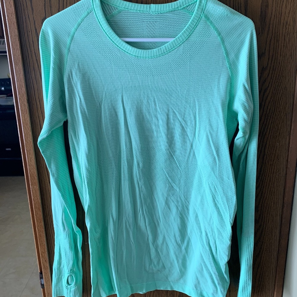 Mint Green Lululemon Athletica Long Sleeve